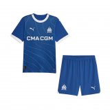 23/24 Olympique Marseille Away Soccer Jersey + Shorts Kids