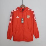22/23 Arsenal Red Soccer Windrunner Jacket Mens