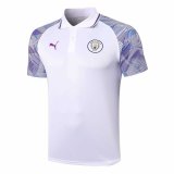 20/21 Manchester City White III Man Soccer Polo Jersey