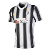 11/12 Juventus Home Black & White Stripes Retro Man Soccer Jersey