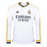 (Long Sleeve) 23/24 Real Madrid Home Soccer Jersey Mens