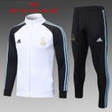 2023 Argentina White Soccer Training Suit Jacket + Pants Kids