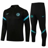 21/22 Inter Milan Black Soccer Training Suit Mens