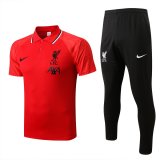 22/23 Liverpool Polo Soccer Training Suit Polo + Pants Mens