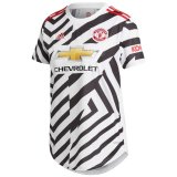 20/21 Manchester City Third Black & White Stripes Women Soccer Jersey