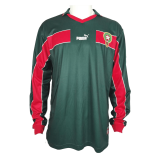 (Retro Long Sleeve) 1998 Morocco Home Soccer Jersey Mens