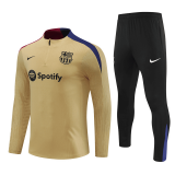 24/25 Barcelona Gold Soccer Training Suit Mens
