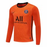 2020-21 PSG Goalkeeper Orange Long Sleeve Man Soccer Jersey