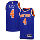 (Derrick Rose #4) 22/23 New York Knicks Blue Swingman Jersey - Icon Mens