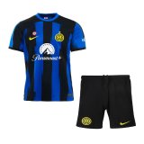 23/24 Inter Milan Home Soccer Jersey + Shorts Kids