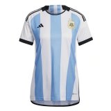 2023 Argentina 3-Star Home World Cup Champions Soccer Jersey Womens