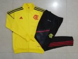 22/23 Flamengo Yellow Soccer Training Suit Jacket + Pants Mens