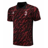 21/22 AC Milan Red Soccer Polo Jersey Man
