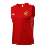 21/22 Manchester United Red Soccer Singlet Jersey Mens