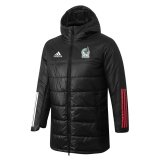 2022 Mexico Black Soccer Winter Cotton Jacket Mens