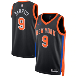 (RJ Barrett #9) 22/23 New York Knicks Black Swingman Jersey - City Mens