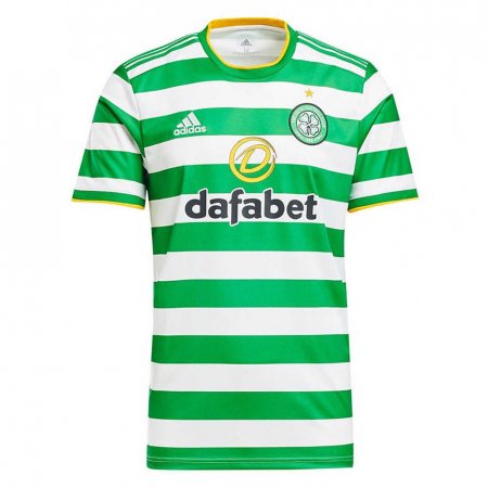 20/21 Celtic FC Home Green&White Stripes Man Soccer Jersey