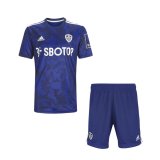 21/22 Leeds United Away Kids Soccer Kit Jersey + Short