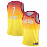 (Kevin Durant #7) 2023 NBA Brand Orange Swingman Jersey - All-Star GameMens