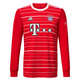(Long Sleeve) 22/23 Bayern Munich Home Soccer Jersey Mens