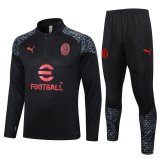 23/24 AC Milan Black Soccer Training Suit Mens