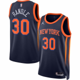 (Julius Randle #30) 22/23 New York Knicks Brand Navy Swingman Jersey - Statement Mens