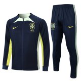2023 Brazil Royal Soccer Training Suit Jacket + Pants Mens