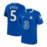 (ENZO #5 Player Version) 22/23 Chelsea Home Soccer Jersey Mens
