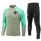 23/24 Atletico Madrid Greenish Soccer Training Suit Mens
