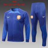Netherlands Blue Training Suit Jacket + Pants Kids 2022