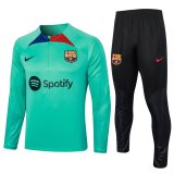 23/24 Barcelona Green Soccer Training Suit Mens