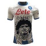 21/22 Napoli Maradona Limited Edition White Soccer Jersey Mens