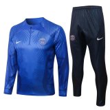 22/23 PSG Blue 3D Print Soccer Training Suit Mens