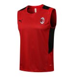 21/22 AC Milan Red Soccer Singlet Jersey Mens