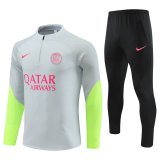 23/24 PSG Light Grey Soccer Training Suit Mens