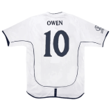 (Retro Owen #10) 2002 England Home Soccer Jersey Mens