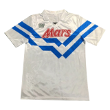 88/89 Napoli Away White Retro Man Soccer Jersey
