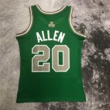 (ALLEN #20) 2007-2008 Boston Celtics Kelly Green Mitchell & Ness Hardwood Classics Jersey Mens