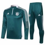 21/22 Bayern Munich Dark Green Soccer Training Suit Mens