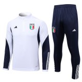 2023 Italy White Soccer Training Suit Mens