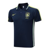 2023 Brazil Royal Soccer Polo Jersey Mens