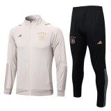 2022 Germany Beige Soccer Training Suit Jacket + Pants Mens