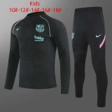 2020-21 Barcelona Black III Kids Soccer Training Suit