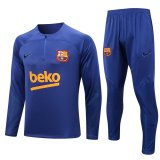 22-23 Barcelona Blue Soccer Training Suit Mens