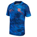 (Pre-Match) 2022 England Blue Soccer Training Jersey Mens