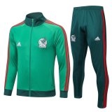 2022 Mexico Green Soccer Training Suit Jacket + Pants Mens