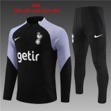 23/24 Tottenham Hotspur Black Soccer Training Suit Kids