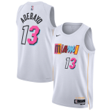 (Bam Adebayo #13) 22/23 Miami Heat White Swingman Jersey - City Mens