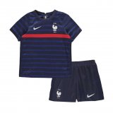 2020 France Home Blue Youth Soccer Jersey+Short