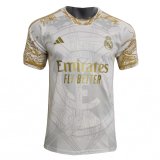 (Special Edition) 23/24 Real Madrid White - Gold Dragon Soccer Jersey Mens